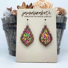 Load image into Gallery viewer, Mardi Gras Acrylic - Earrings
