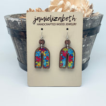 Load image into Gallery viewer, Beautiful Puzzle Autism Awareness Earrings
