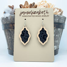 Load image into Gallery viewer, Black Leopard Acrylic - Earrings or Necklace
