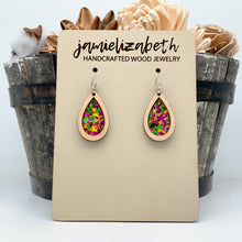 Load image into Gallery viewer, Mardi Gras Acrylic - Earrings
