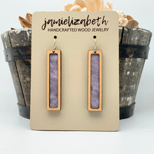 Load image into Gallery viewer, Purple Passion Acrylic Teardrops &amp; Bars - Earrings or Necklace
