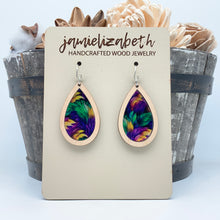 Load image into Gallery viewer, A Feather In Your Hat Teardrops and Marquise - Earrings
