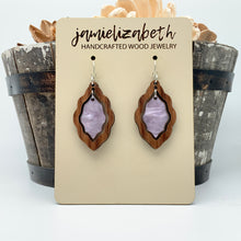 Load image into Gallery viewer, Purple Passion Acrylic Scallop - Earrings or Necklace
