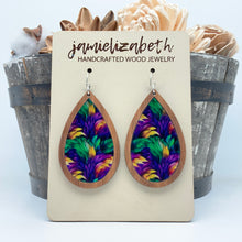 Load image into Gallery viewer, A Feather In Your Hat Teardrops and Marquise - Earrings
