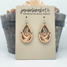 Load image into Gallery viewer, Deaf Awareness - I Love You Sign - Earrings
