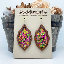 Load image into Gallery viewer, Mardi Gras Acrylic - Earrings
