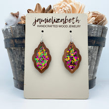 Load image into Gallery viewer, Mardi Gras Acrylic - Earrings
