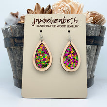 Load image into Gallery viewer, Mardi Gras Acrylic - Earrings
