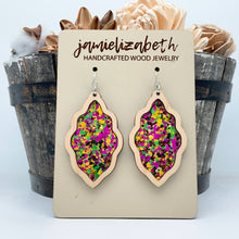 Load image into Gallery viewer, Mardi Gras Acrylic - Earrings
