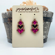 Load image into Gallery viewer, Wild About Pink Dropping Diamonds - (Black and Pink)    *Vault
