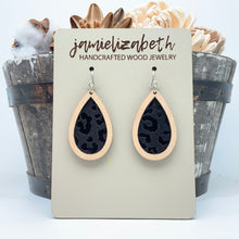 Load image into Gallery viewer, Black Leopard Acrylic - Earrings or Necklace
