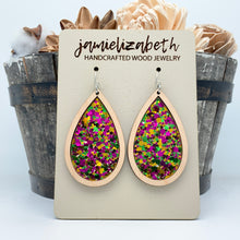 Load image into Gallery viewer, Mardi Gras Acrylic - Earrings
