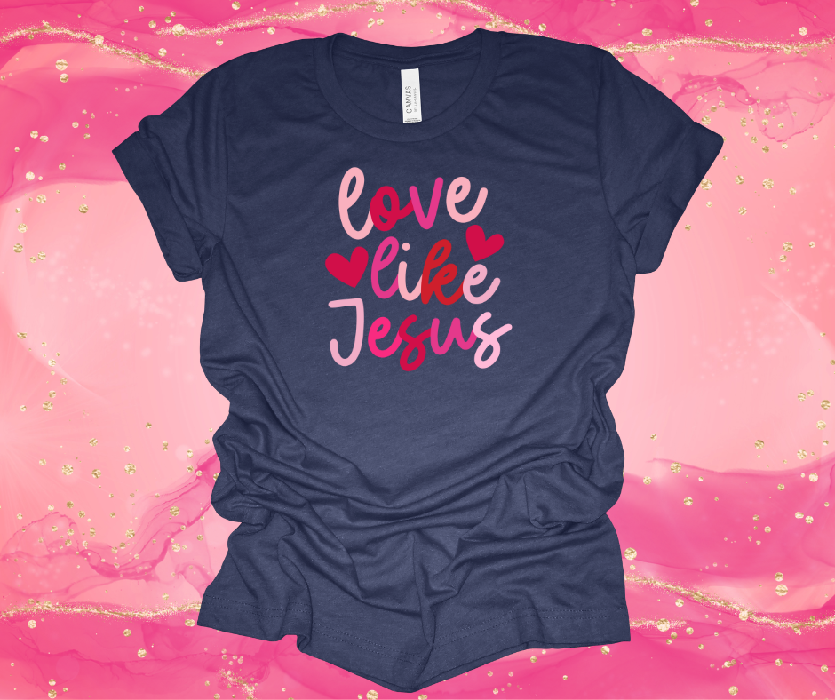 Short Sleeved Love Like Jesus shirt