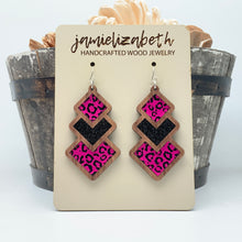 Load image into Gallery viewer, Wild About Pink Dropping Diamonds - (Black and Pink)    *Vault
