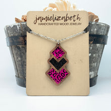 Load image into Gallery viewer, Wild About Pink Dropping Diamonds - (Black and Pink)    *Vault
