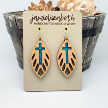 Load image into Gallery viewer, Angelic Blue Cross Masterpiece - Earrings
