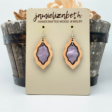 Load image into Gallery viewer, Purple Passion Acrylic Scallop - Earrings or Necklace
