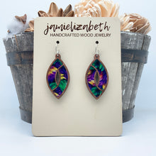 Load image into Gallery viewer, A Feather In Your Hat Teardrops and Marquise - Earrings
