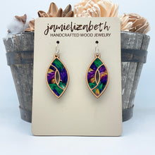 Load image into Gallery viewer, A Feather In Your Hat Teardrops and Marquise - Earrings
