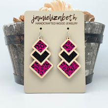 Load image into Gallery viewer, Wild About Pink Dropping Diamonds - (Black and Pink)    *Vault
