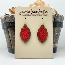 Load image into Gallery viewer, Red Shattered Glass Earrings or Necklace (Vault)
