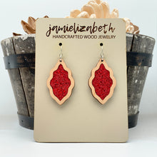 Load image into Gallery viewer, Red Shattered Glass Earrings or Necklace (Vault)
