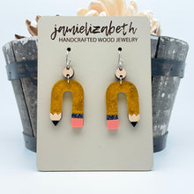 Load image into Gallery viewer, Rainbow Teacher Pencil Earrings
