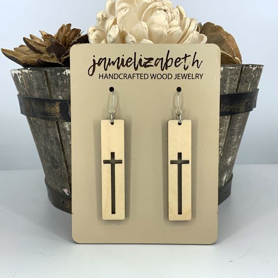 Classic Cross Cutout Earrings