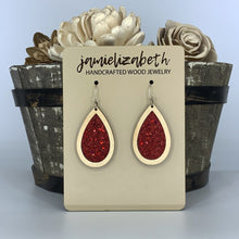 Load image into Gallery viewer, Red Shattered Glass Earrings or Necklace (Vault)
