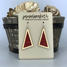 Load image into Gallery viewer, Red Shattered Glass Earrings or Necklace (Vault)
