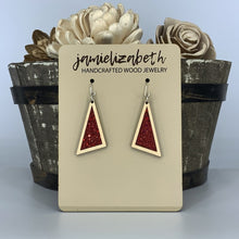 Load image into Gallery viewer, Red Shattered Glass Earrings or Necklace (Vault)
