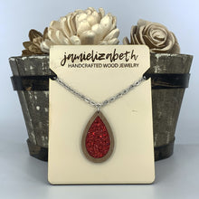 Load image into Gallery viewer, Red Shattered Glass Earrings or Necklace (Vault)
