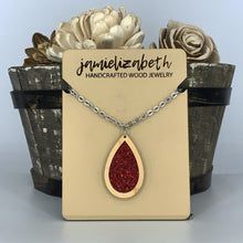 Load image into Gallery viewer, Red Shattered Glass Earrings or Necklace (Vault)
