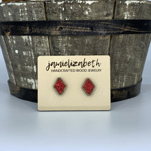 Load image into Gallery viewer, Red Shattered Glass Earrings or Necklace (Vault)
