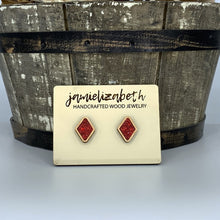 Load image into Gallery viewer, Red Shattered Glass Earrings or Necklace (Vault)
