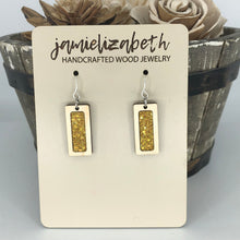 Load image into Gallery viewer, Gold Shattered Glass Earrings or Necklace (Vault)
