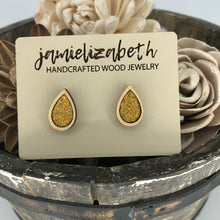 Load image into Gallery viewer, Gold Shattered Glass Earrings or Necklace (Vault)
