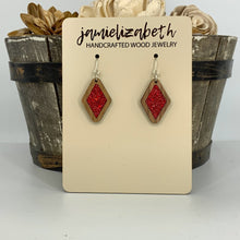 Load image into Gallery viewer, Red Shattered Glass Earrings or Necklace (Vault)
