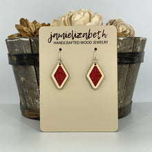 Load image into Gallery viewer, Red Shattered Glass Earrings or Necklace (Vault)
