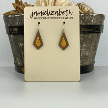 Load image into Gallery viewer, Gold Shattered Glass Earrings or Necklace (Vault)
