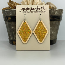 Load image into Gallery viewer, Gold Shattered Glass Earrings or Necklace (Vault)
