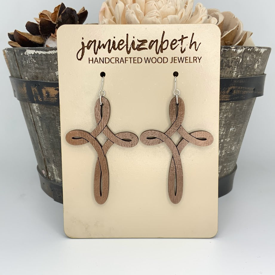 Infinity Cross - Earrings or Necklace