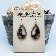 Load image into Gallery viewer, I Love My Weenie Dog Teardrop Earrings
