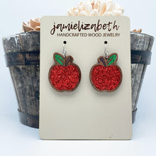 Load image into Gallery viewer, Teacher Apple Earrings or Necklace
