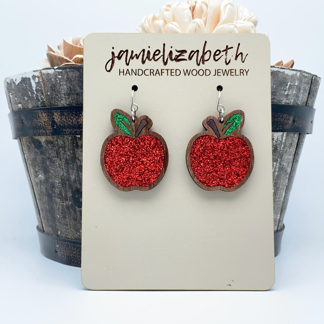 Teacher Apple Earrings or Necklace