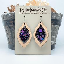 Load image into Gallery viewer, Purple Passion Acrylic Scallops - Earrings or Necklace      -Vault
