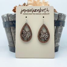 Load image into Gallery viewer, Texas Leopard Acrylic/Wood -  Earrings and Studs *Vault
