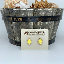 Load image into Gallery viewer, Ray of Sunshine Yellow Glitter Earrings and Necklace     *Vault
