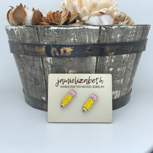 Load image into Gallery viewer, Teacher Pencil Earrings!
