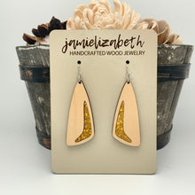 Load image into Gallery viewer, Gold Shattered Glass Earrings or Necklace (Vault)
